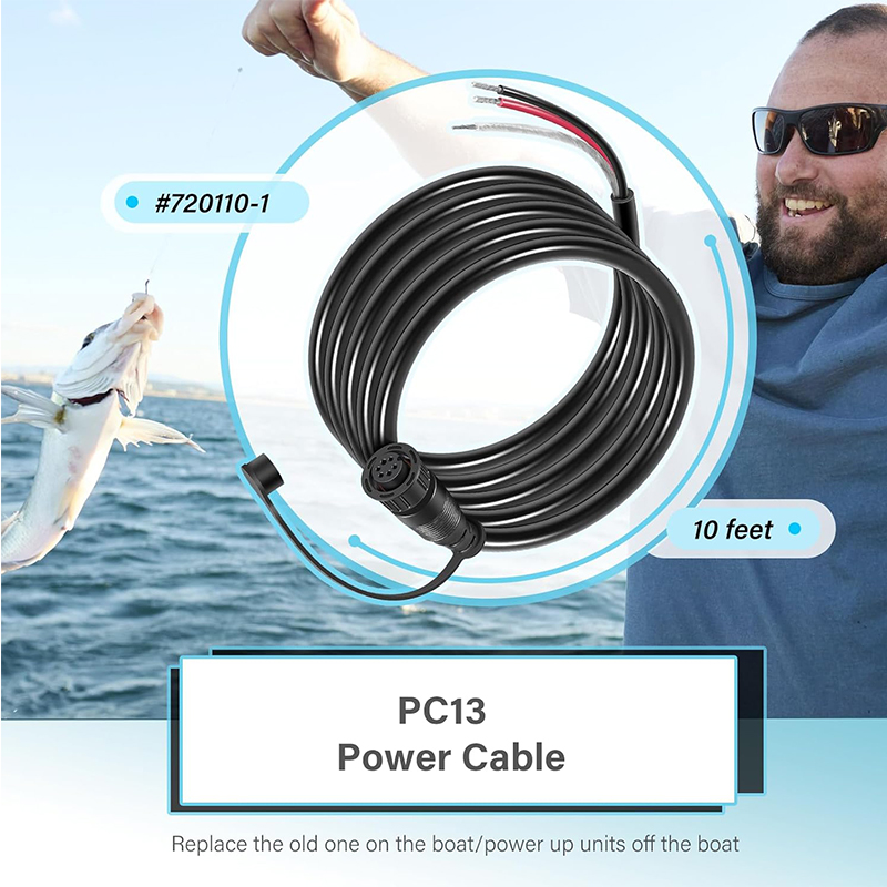 720110-1 PC13 Power Cable for  - огляд і ціна Fish Finder