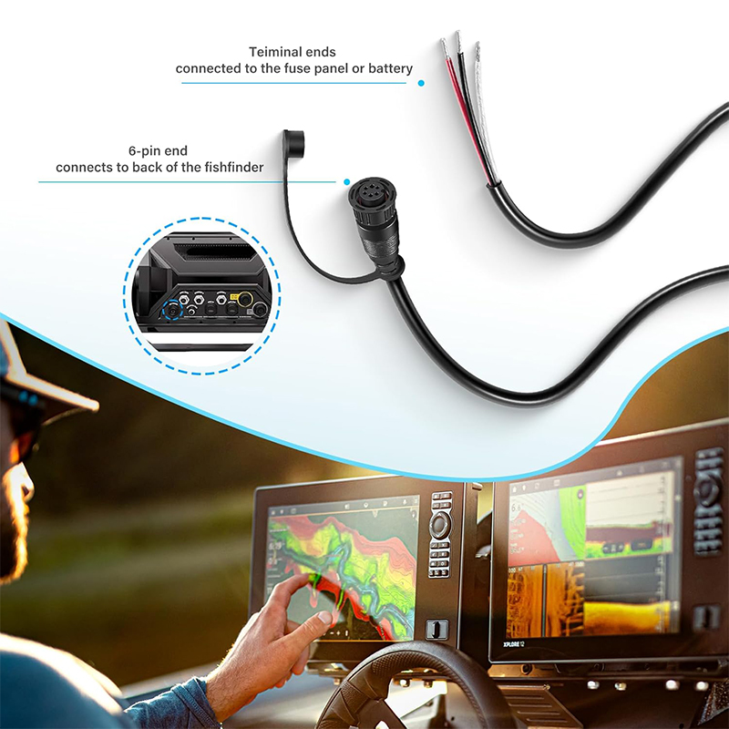 720110-1 PC13 Power Cable for  - огляд і ціна Fish Finder
